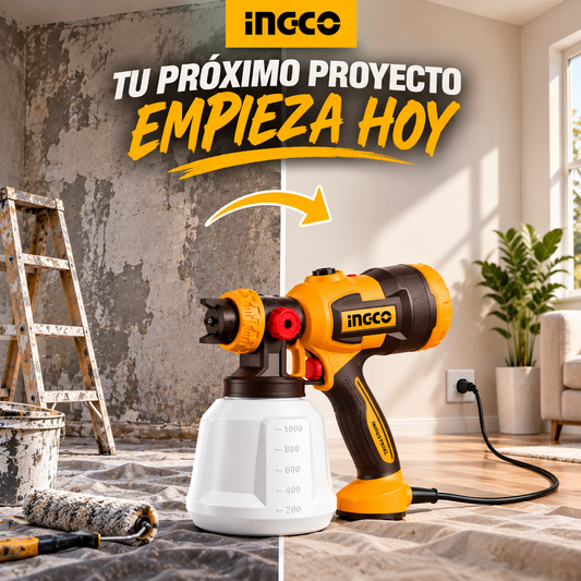 Pistola de Pintar INGCO 530W A CORRIENTE PRO